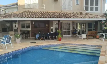 Casa a venda no condomínio fechado jardim acapulco na praia do pernambuco guarujá sp, com 05 suítes