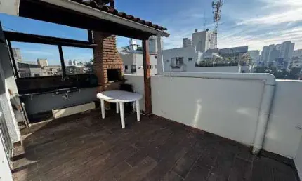 Cobertura com 2 suites à venda, 110 m² por r$ 450.000 - praia do tombo - guarujá/sp