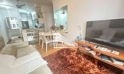 Apartamento com 2 dormitórios à venda, 70 m² por r$ 500.000,00 - praia das pitangueiras - guarujá/sp
