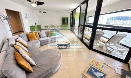 Apartamento com 4 dormitórios à venda, 160 m² por r$ 1.300.000,00 - astúrias - guarujá/sp