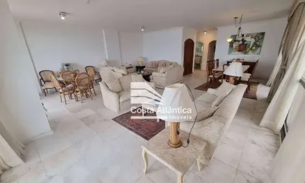 Apartamento com 4 dormitórios sendo 1 dependencia de empregada à venda, 211 m² por r$ 1.800.000 - pitangueiras - guarujá/sp