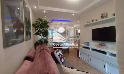 Apartamento com 3 dormitórios à venda, 96 m² por r$ 830.000,00 - jardim las palmas - guarujá/sp