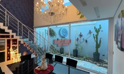 Sobrado alto padrão com 4 dormitórios,  2 suítes,  com 248m² em vila romanopolis por r$ 1.350.000.  imóvel residencial em ferraz de vasconcelos/sp.