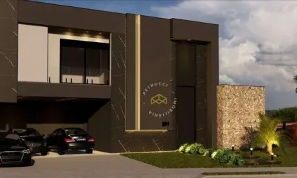 Belíssima casa alto padrão em construção no alphaville dom pedro 3