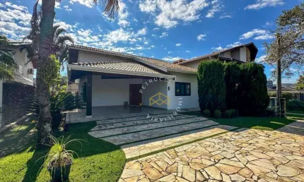 Casa com 3 súites à venda no condomínio residencial terras do caribe - valinhos/sp