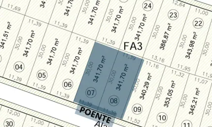 Lote poente na cidade alpha terras 3! aceitamos financiamento lote + construção!