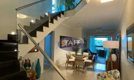 Cobertura com 3 dormitórios à venda, 210 m² por r$ 2.500.000,00 - vila nova - cabo frio/rj