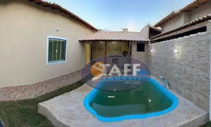 Linda casa 3 quartos sendo 1 suite  na planta dentro de condomínio lado praia em unamar cabo frio!
