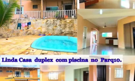 Linda casa duplex localizada no conjunto portal do japão- parque 10, próximo da alive da av. das torres, próximo de comércios, localização privilegiada; ideal para clínica, comércio privado e família 