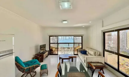 Apartamento à venda na praia das astúrias, na quadra da praia, 3 suítes, 2 vagas, guarujá sp