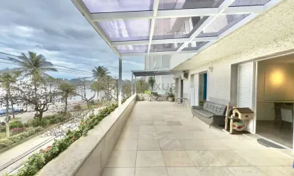 Apartamento à venda na praia das pitangueiras, frente mar, 4 suítes, 2 vagas, guarujá sp