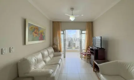 Apartamento com varanda e vista livre a uma quadra da praia das pitangueiras de 2 quartos com 1 vag