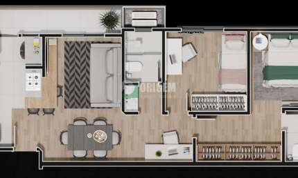 Apartamento com 3 quartos à venda na Rua Padre Dehon, 49, América, Joinville