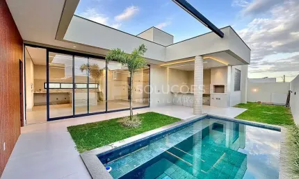 Condomínio alto da boa vista - casa nova 4 suítes, área gourmet c/ piscina | cond. alto da boa vista, sobradinho/df