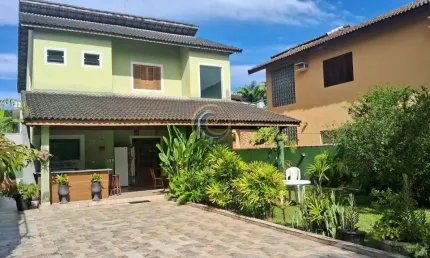 Casa em condomínio para locação em guarujá, praia do pernambuco, 4 dormitórios, 4 suítes, 6 banheiros, 6 vagas