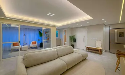 Apartamento mobiliado de 03 dormitórios com suíte - duas vagas - no  centro de canoas