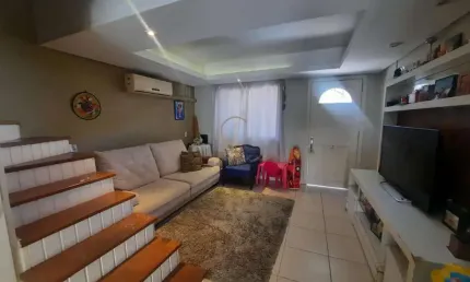 Sobrado com 3 dormitórios em condomínio no marechal rondon, canoas/rs.
