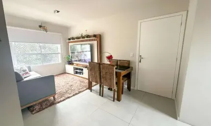 Apartamento de 02 dormitórios com churrasqueira e vaga  de garagem coberta no bairro nossa senhora das graças