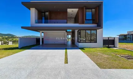 Alphaville jundiaí 1 - casa nova com 5 suítes no alphaville jundiaí 1 – alto padrão em condomínio fechado