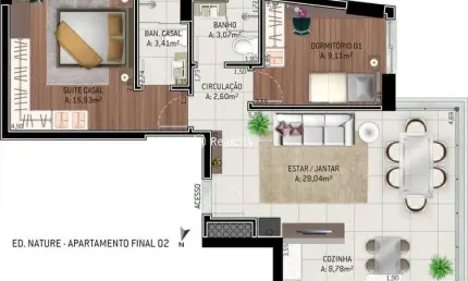 Apartamento com 2 quartos à venda na travessa niterói, 122, cidade alta, bento gonçalves por r$ 838.000