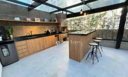 Oportunidade! apartamento garden, em prédio com lazer, na quadra da praia no josé menino em santos