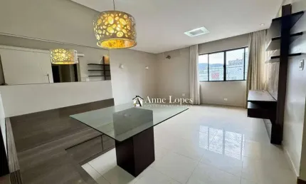 Locação! a 3 quadras da praia, andar alto vista livre!santos, lazer e vaga demarcada