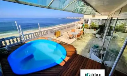 Cobertura com 4 quartos à venda na avenida atlântica, copacabana, rio de janeiro, 400 m2 por r$ 9.600.000