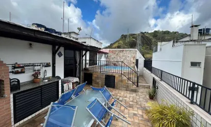 Cobertura duplex à venda com 165 m², 3 quartos, 2 vagas e infra completa na tijuca