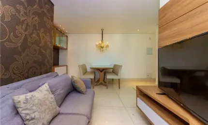 Apartamento com 75m², 3 quartos no jardim monte alegre – mobiliado