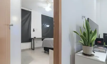 Ótimo apartamento 1 quarto e sala com dependências completas prédio com portaria 24 horas