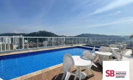 Apartamento 2 dormitórios à venda, 87 m² - pompéia - santos/sp