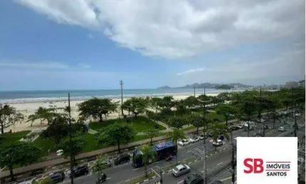 Apartamento com 3 dormitórios à venda, 128 m² - josé menino - santos/sp