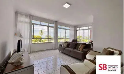 Apartamento à venda, 176 m² -vista mar  gonzaga - santos/sp