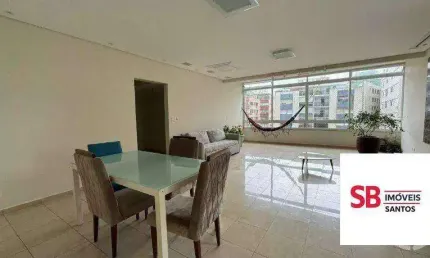 Apartamento com 3 dormitórios à venda, 171 m² - gonzaga - santos/sp