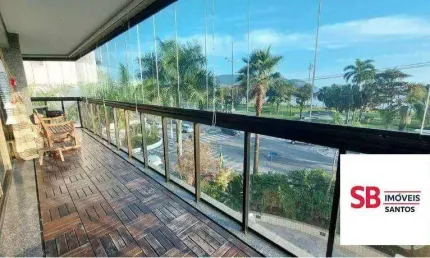 Apartamento com 3 dormitórios à venda, 287 m² - aparecida - santos/sp