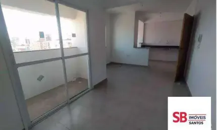 Apartamento com 2 dormitórios à venda, 74 m² - campo grande - santos/sp