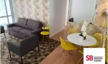 Apartamento com 2 dormitórios à venda, 80 m² - gonzaga - santos/sp
