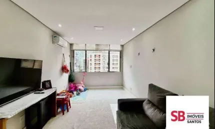 Apartamento com 2 dormitórios à venda, 87 m² por r$ 800.000,00 - boqueirão - santos/sp