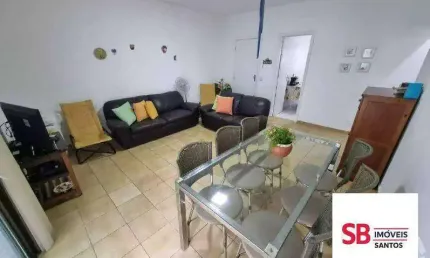 Apartamento com 2 dormitórios à venda, 96 m² por r$ 780.000 - boqueirão - santos/sp