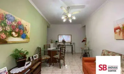 Apartamento com 2 dormitórios à venda, 109 m² por r$ 550.000 - embaré - santos/sp