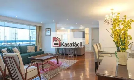 Amplo apartamento mobiliado, para locação, moema pássaros.