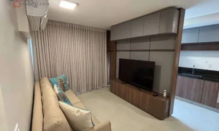 Apartamento mobiliado com 2 dormitórios para alugar, 69 m² por r$ 5.300/mês - setor bueno - goiânia/go