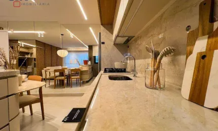 Apartamento com 3 dormitórios à venda, 77 m² por r$ 846.592,00 - setor marista - goiânia/go