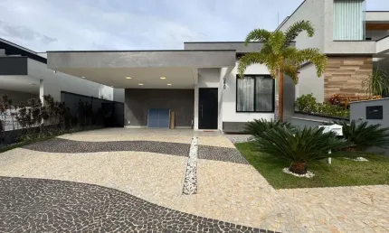 Casa térrea de luxo semi-mobiliada para locação no swiss park - campinas