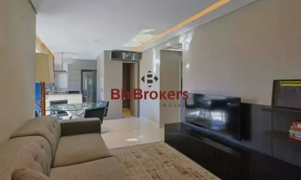 Apartamento mobiliado com 2 quartos para locação no vila da serra.