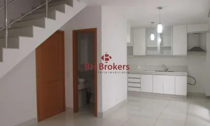 Apartamento duplex 2 quartos para locação no vila da serra.