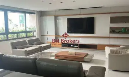 Apartamento mobiliado de 4 quartos para locação no bairro belvedere