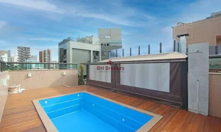 Cobertura duplex de 4 quartos para locação no bairro serrra