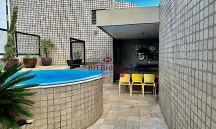 Cobertura semi mobiliado para aluguel, 4 quartos, 1 suíte, 3 vagas, buritis