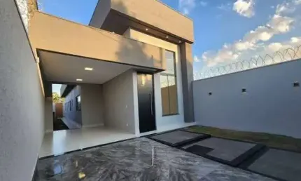 Casa alto padrão para venda em aparecida de goiânia, jardim buriti sereno, 3 dormitórios, 1 suíte, 3 banheiros, 2 vagas